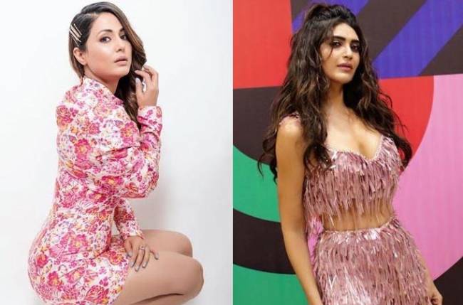 Who rocked the bikini look better: Hina Khan or Karishma Tanna?