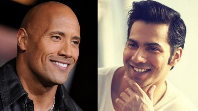 Whoa! Varun Dhawan gives a shout out to Hollywood star Dwayne Johnson, and the latter notices with a response